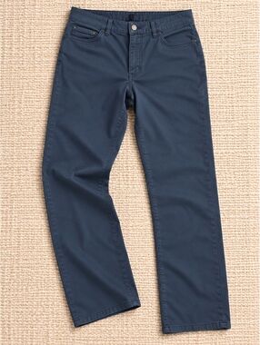 Johnnie-O Sawyer Dusk Blue Stretch Sateen Chinos Pants Mens business Preppy
